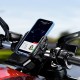 Kewig KWG-M8SP-S-C Alüminyum Alaşım Motosiklet Telefon Tutucu – Gidon Bağlantılı, Titreşim Korumalı ve Güvenlik Kilitli (5.4 - 7.2 İnç Uyumlu)