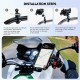 Kewig KWG-M8SP-S-C Alüminyum Alaşım Motosiklet Telefon Tutucu – Gidon Bağlantılı, Titreşim Korumalı ve Güvenlik Kilitli (5.4 - 7.2 İnç Uyumlu)