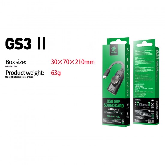 Plextone GS3 Virtual 7.1 DSP USB Ses Kartı – Harici Oyuncu Kulaklık Amfisi (AMP) Plextone GS3 Virtual 7.1 DSP USB Ses Kartı – Harici Oyuncu Kulaklık Amfisi (AMP)