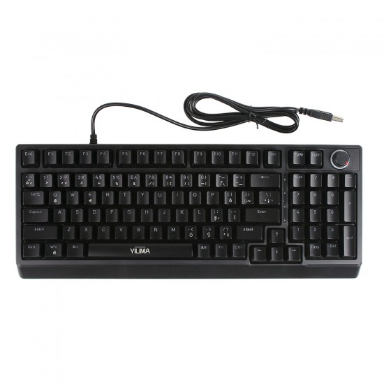 G500X YILIMA 98 Tuşlu Rainbow RGB Işıklı Kablolu Mekanik Hisli Gaming Klavye (Döner Topuzlu Ses & Işık Kontrolü) G500X YILIMA 98 Tuşlu Rainbow RGB Işıklı Kablolu Mekanik Hisli Gaming Klavye (Döner Topuzlu Ses & Işık Kontrolü)