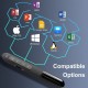 Apera GN-04 Kablosuz Sunum Tıklayıcı Kırmızı İşaretçi Slayt Gösterisi PowerPoint Win10 Mac Keynote Google Slaytlar(B3)