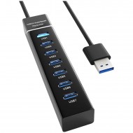 Apera AN-76 USB 3.0 Super Speed 7 Port 5 Gbps USB Çoklayıcı Hub 1Mt Kablo