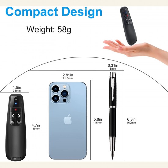 Apera TR-98 Powerpoint Kablosuz Sunum Kumandası Lazerli