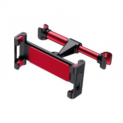 Apera TR-47 Araç İçi Koltuk Arkası Her Yöne Döner Tablet ve Telefon Tutucu Alüminyum (Kırmızı)