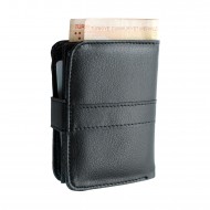 Apera AN-96 Tam Boy Suni Deri Erkek Dik Çıtçıtlı Cüzdan 12 Kartlık Çift Kağıt Para Bölmeli