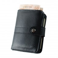 Apera AN-96 Tam Boy Suni Deri Erkek Dik Çıtçıtlı Cüzdan 12 Kartlık Çift Kağıt Para Bölmeli